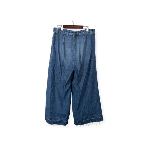 We The Free Dawn to Dusk Ultra High Rise Flare Jeans SZ 28 Patch Pocket Crop - Picture 4 of 16